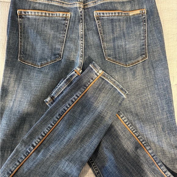 White House Black Market Denim with Orange Accents - Picture 3 of 3